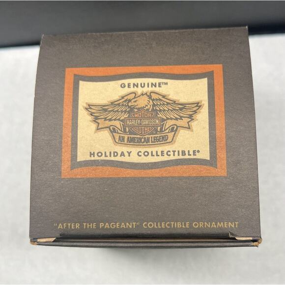 vintage harley davidson christmas‎ ornament In Box 1996, After The Pageant - Picture 1 of 6